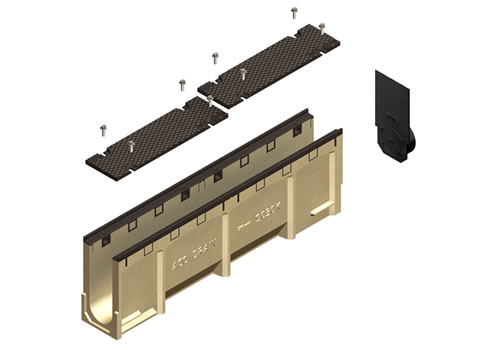 modular surface ducting channel components