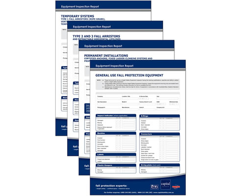 fall protection equipment checklists