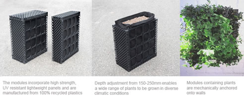 vertical planter modules