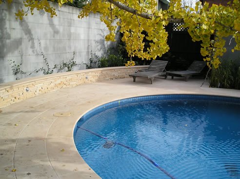 sandstone pool coping