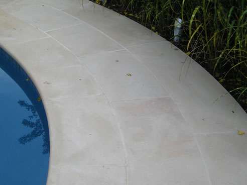 sandstone pool edging pavers