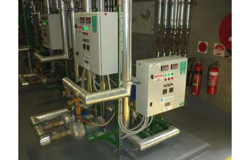 pump set for hospital heating system