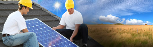 photovoltaic solar power panel installation