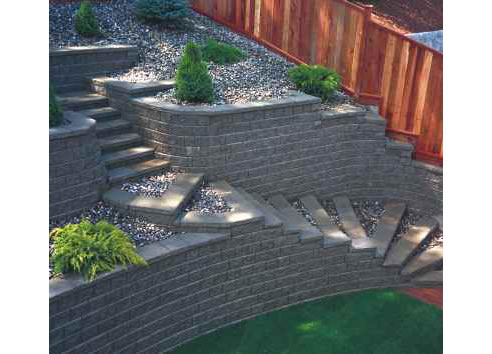 masonry retaining wall