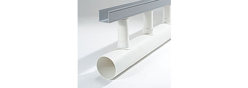 drainpipe with upvc channel