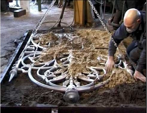 wrought iron gate casting process