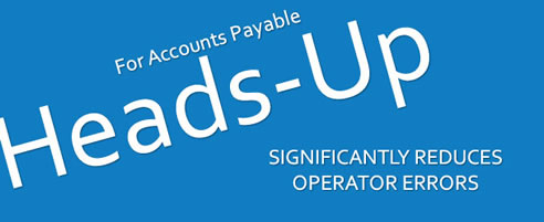 heads up for accounts payable