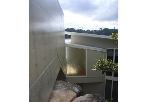 textured glass feature window