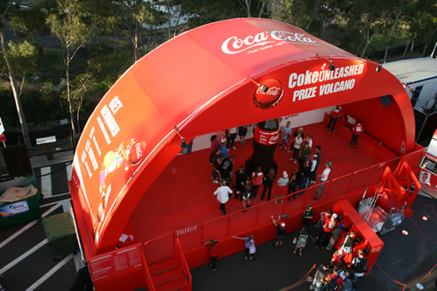 coca-cola stage wrap