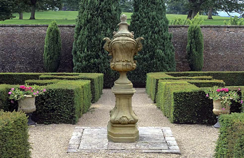 french style garden urn and pedestal