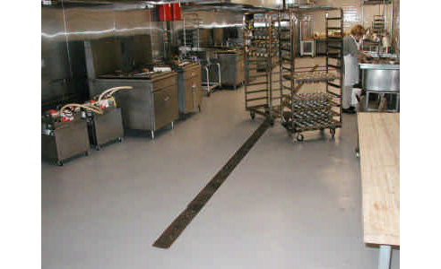 commercial kitchen floor