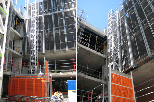 building site hoist