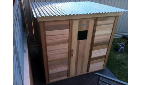 sauna outdoor log