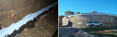 gunnedah council water tank repair