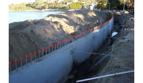 exposed reobar construction