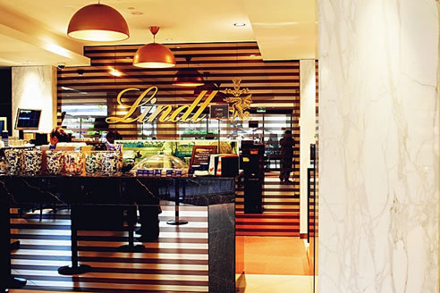 marble features at lindt