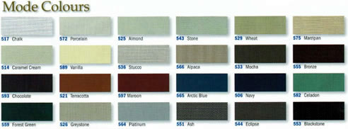 awning fabric colours
