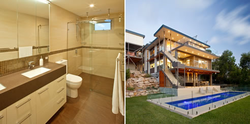home with solar hotwater system