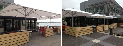 outdoor umbrellas mr hobson's port melbourne