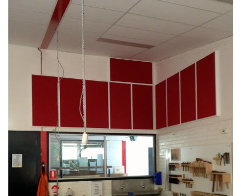 sound proofing in woodwork room