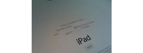 engraved ipad