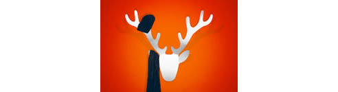 moose head coat rack