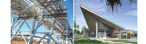 galvanized steel structures