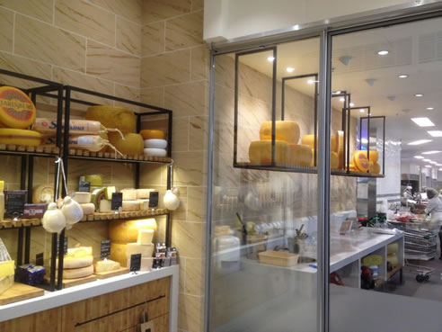 cheese room sandstone clad wall