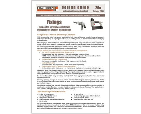 timber fixing guide