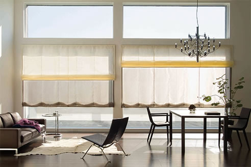 roman blind with toso cord mechanism