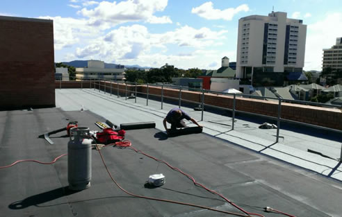 torch on rooftop waterproofing