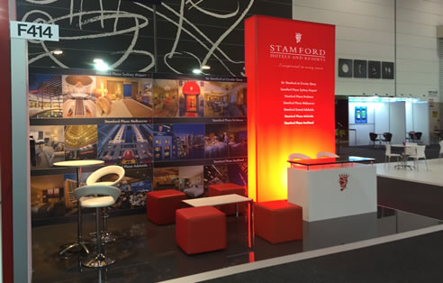lightbox signage trade stand