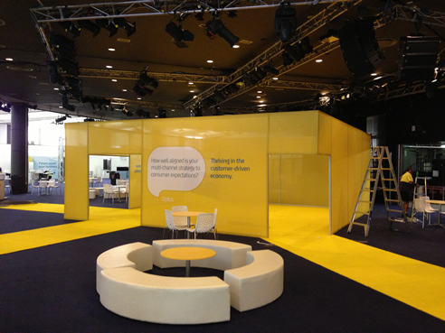 exhibition signage install