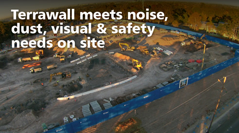 terrawall construction hoarding