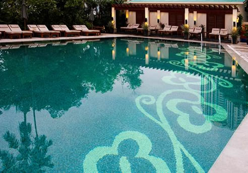 mosaic tile design swimming pool