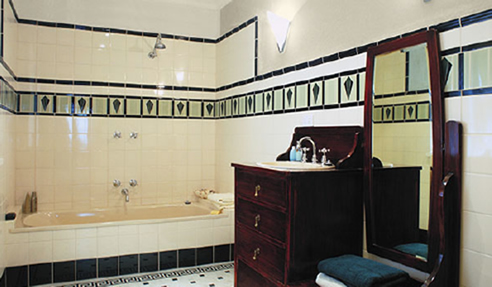 art deco tiles bathroom