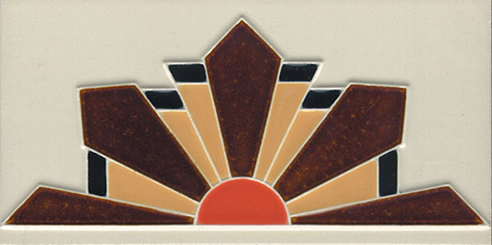 Art Deco Sunburst Tile
