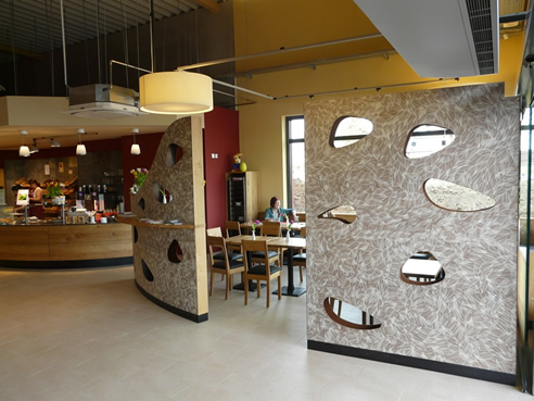 Organoid absorber panel wall