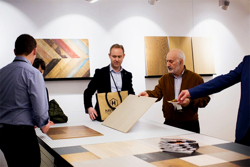 Timber flooring showroom for Havwoods