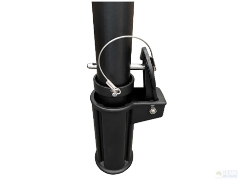 In-ground removable umbrella base
