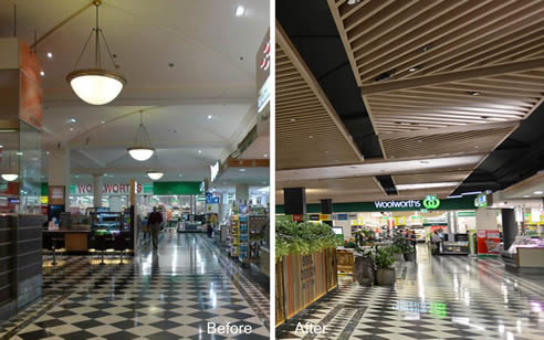 Ceiling refurb Westfield Penrith