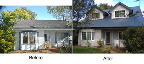 before and after vinyl cladding