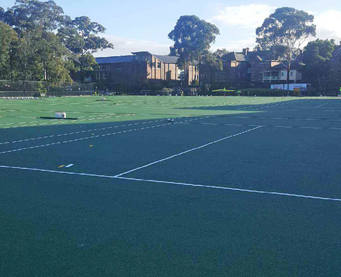 restored sports court