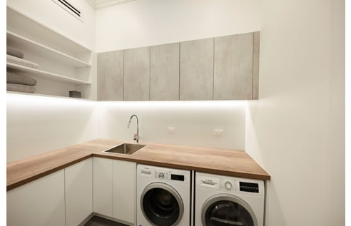 Laundry acrylic splashback