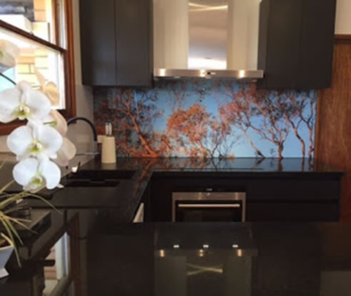 photographic print kitchen splashback