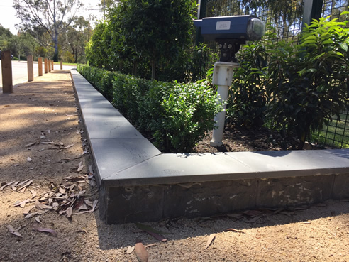 Bluestone Edging Wall