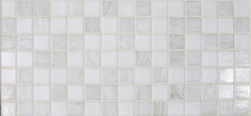 White vitricolor and White Smalto mosaics