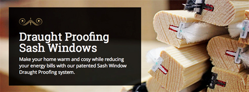Sash window draught proofing system from Ventrolla