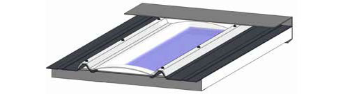skylight for versiclad Spacemaker or Corrolink S roof panels