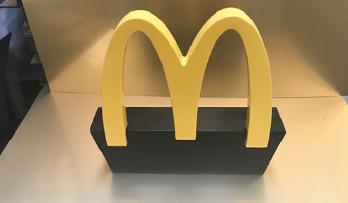 McDonald's Fast Food Table Signage 